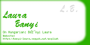 laura banyi business card